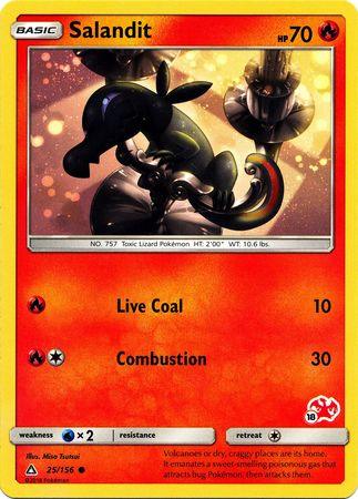 Salandit (25/156) (Charizard Stamp #18) [Battle Academy 2020] (Online Only)