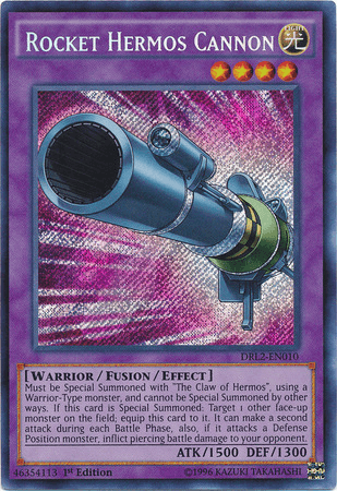 Rocket Hermos Cannon [DRL2-EN010] Secret Rare (ONLINE ORDER ONLY)
