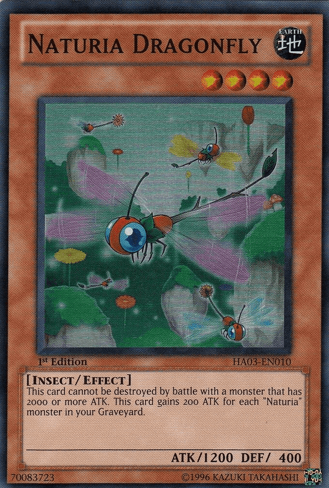 Naturia Dragonfly [HA03-EN010] Super Rare (ONLINE ORDER ONLY)