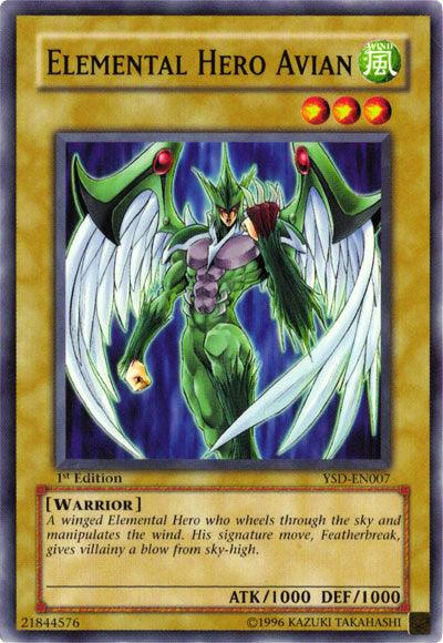 Elemental Hero Avian [YSD-EN007] Common (ONLINE ORDER ONLY)