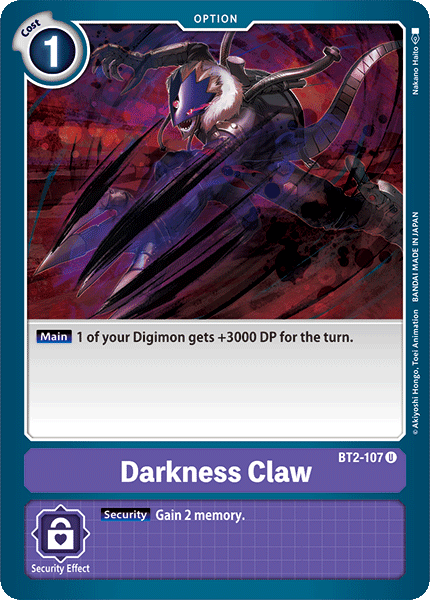 Darkness Claw [BT2-107] [Release Special Booster Ver.1.0] (ONLINE ORDER ONLY)