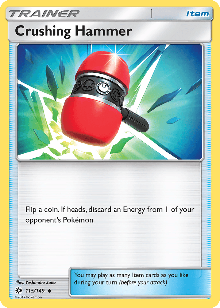 Crushing Hammer (115/149) [Sun & Moon: Base Set] (Online Only)