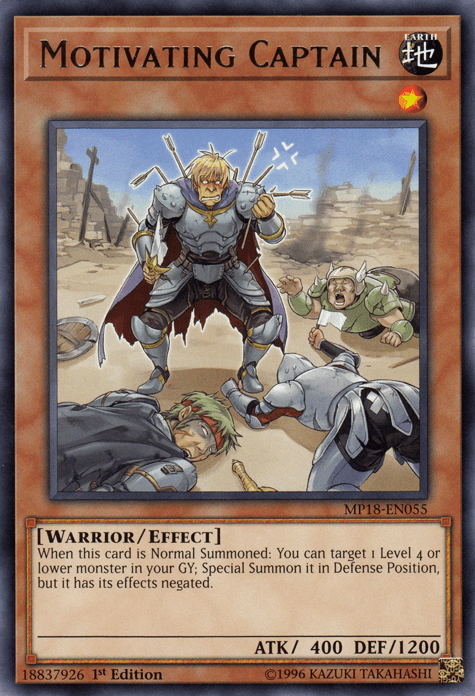 Motivating Captain [MP18-EN055] Rare (ONLINE ORDER ONLY)