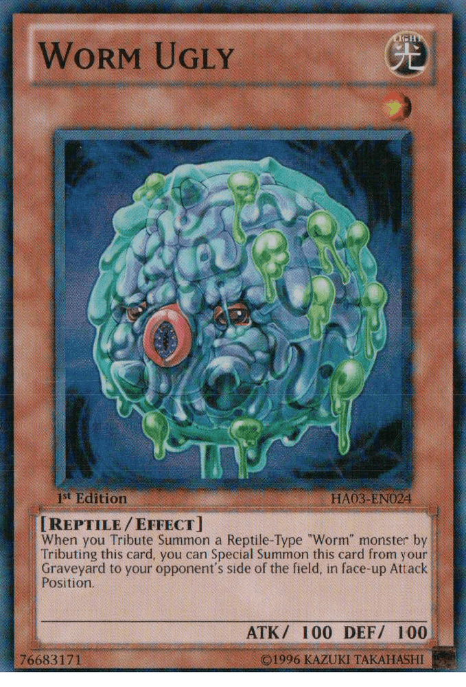 Worm Ugly [HA03-EN024] Super Rare (ONLINE ORDER ONLY)