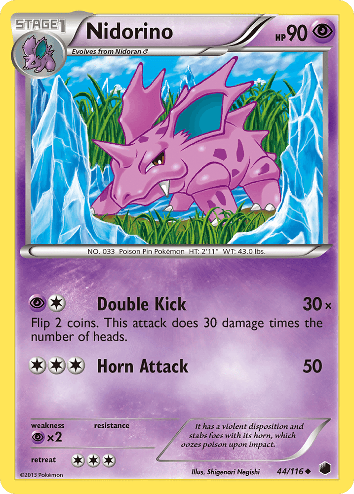 Nidorino (44/116) [Black & White: Plasma Freeze] (Online Only)