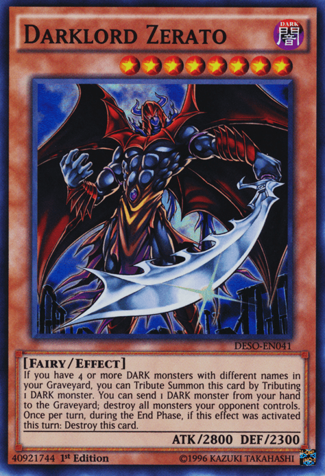 Darklord Zerato [DESO-EN041] Super Rare (ONLINE ORDER ONLY)