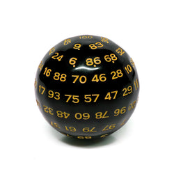 D100-Black Opaque w/Yellow Numbers (Online Only)