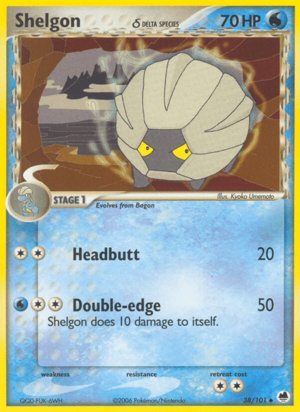 Shelgon (38/101) (Delta Species) [EX: Dragon Frontiers] (Online Only)