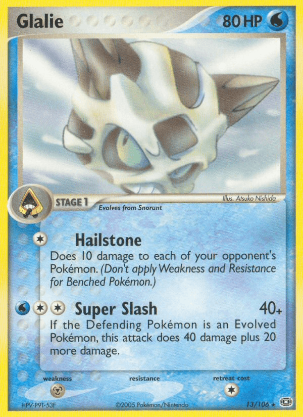 Glalie (13/106) [EX: Emerald] (Online Only)