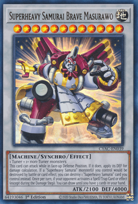 Superheavy Samurai Brave Masurawo [CYAC-EN039] Ultra Rare (ONLINE ORDER ONLY)