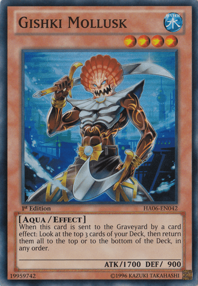 Gishki Mollusk [HA06-EN042] Super Rare (ONLINE ORDER ONLY)