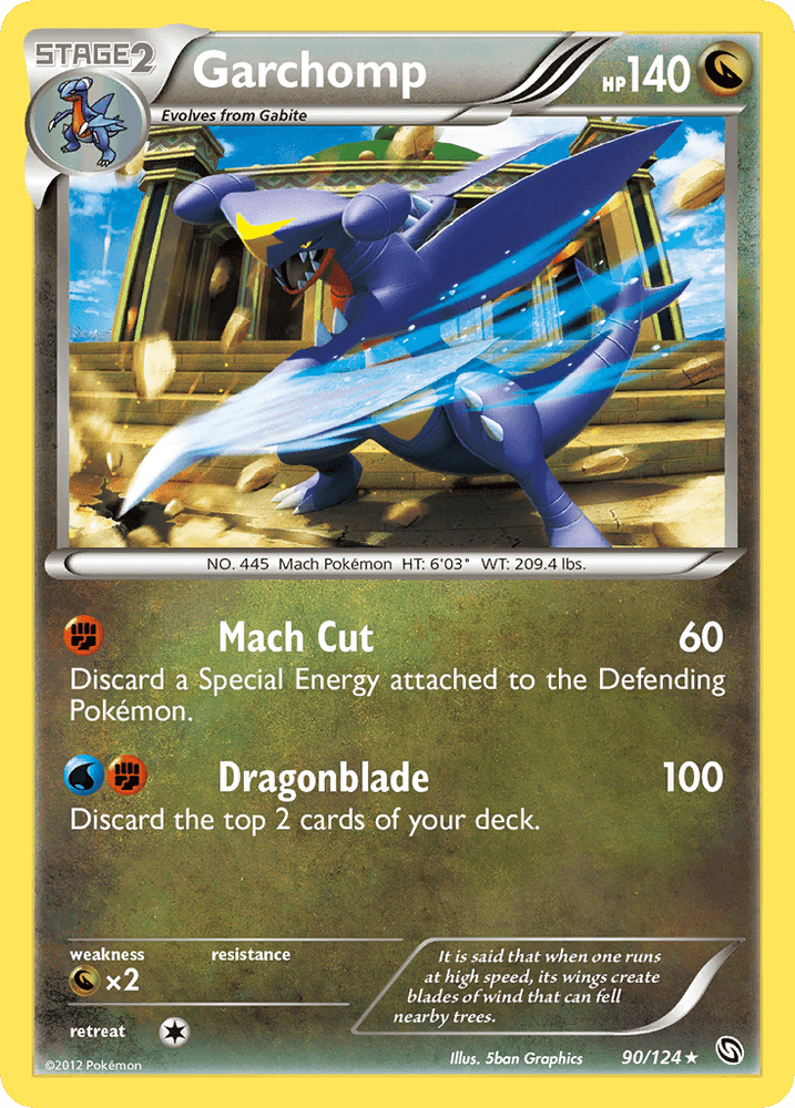 Garchomp (90/124) [Black & White: Dragons Exalted] (Online Only)