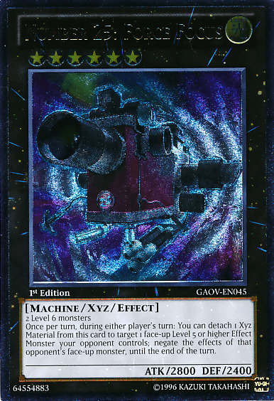 Number 25: Force Focus [GAOV-EN045] Ultimate Rare (ONLINE ORDER ONLY)