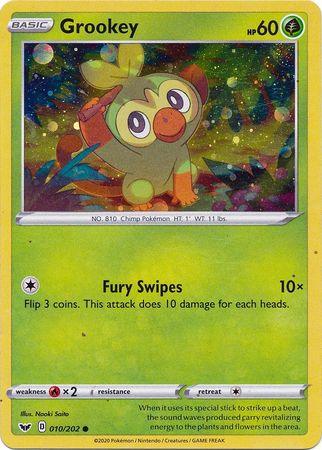 Grookey (010/202) (Cosmos Holo) [Sword & Shield: Base Set] (Online Only)