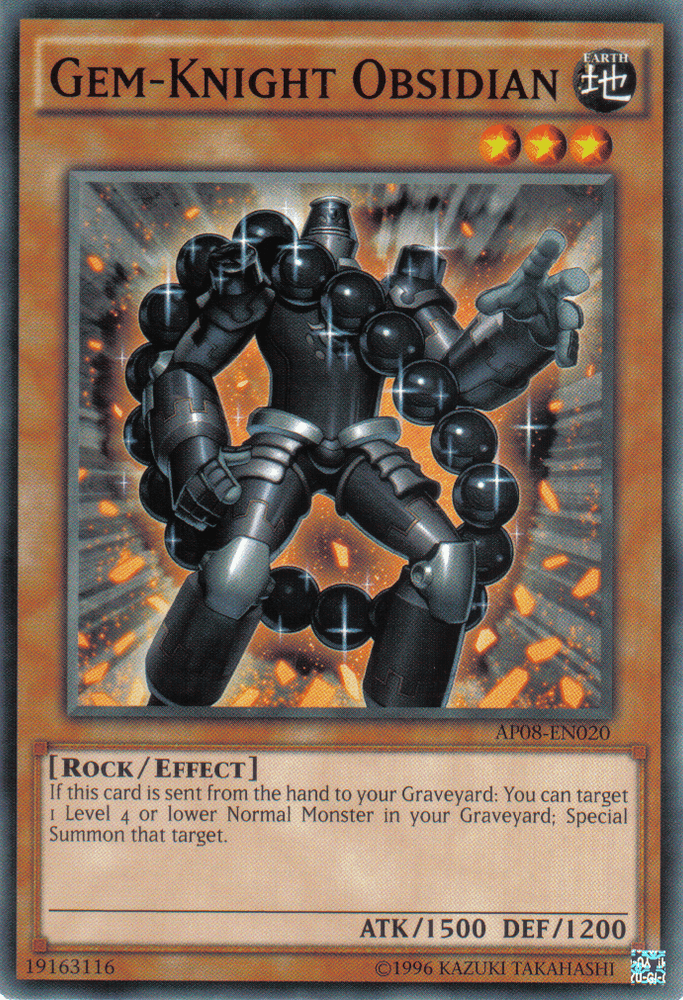 Gem-Knight Obsidian [AP08-EN020] Common (ONLINE ORDER ONLY)