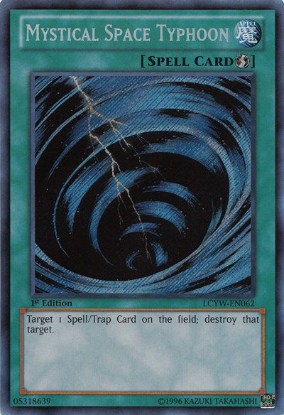 Mystical Space Typhoon [LCYW-EN062] Secret Rare (ONLINE ORDER ONLY)