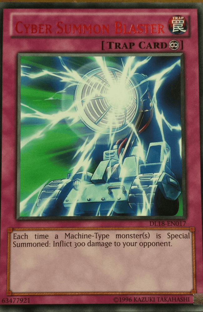 Cyber Summon Blaster (Red) [DL18-EN017] Rare (ONLINE ORDER ONLY)
