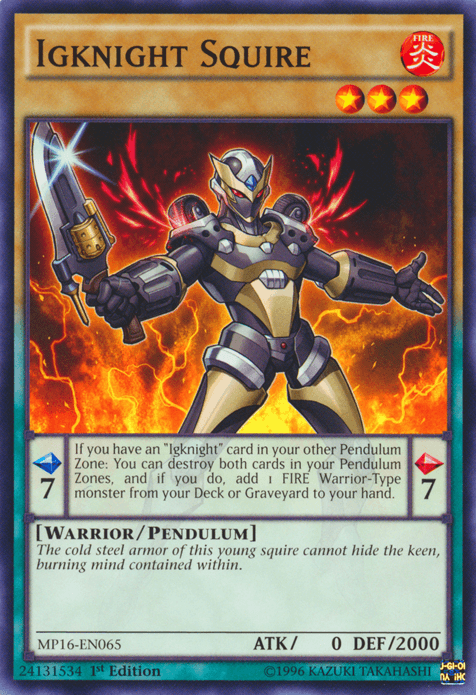 Igknight Squire [MP16-EN065] Common (ONLINE ORDER ONLY)