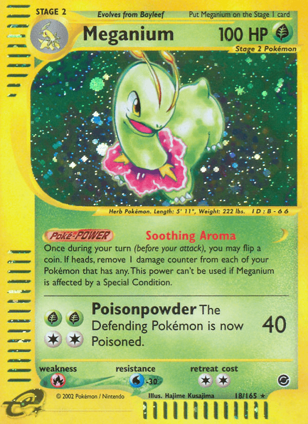 Meganium (18/165) [Expedition: Base Set] (Online Only)