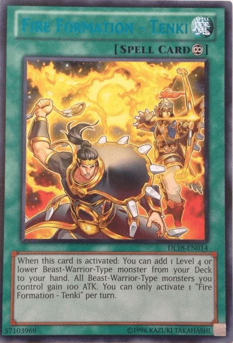 Fire Formation - Tenki (Blue) [DL18-EN014] Rare (ONLINE ORDER ONLY)