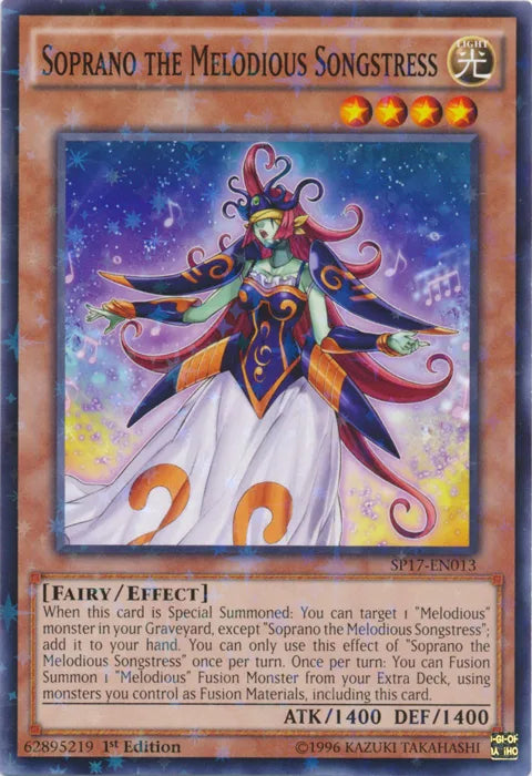 Soprano the Melodious Songstress [SP17-EN013] Starfoil Rare