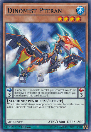 Dinomist Pteran [MP16-EN195] Rare (ONLINE ORDER ONLY)