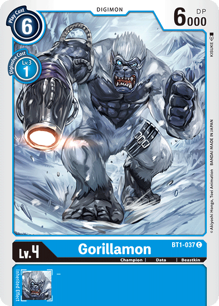 Gorillamon [BT1-037] [Release Special Booster Ver.1.0] (ONLINE ORDER ONLY)