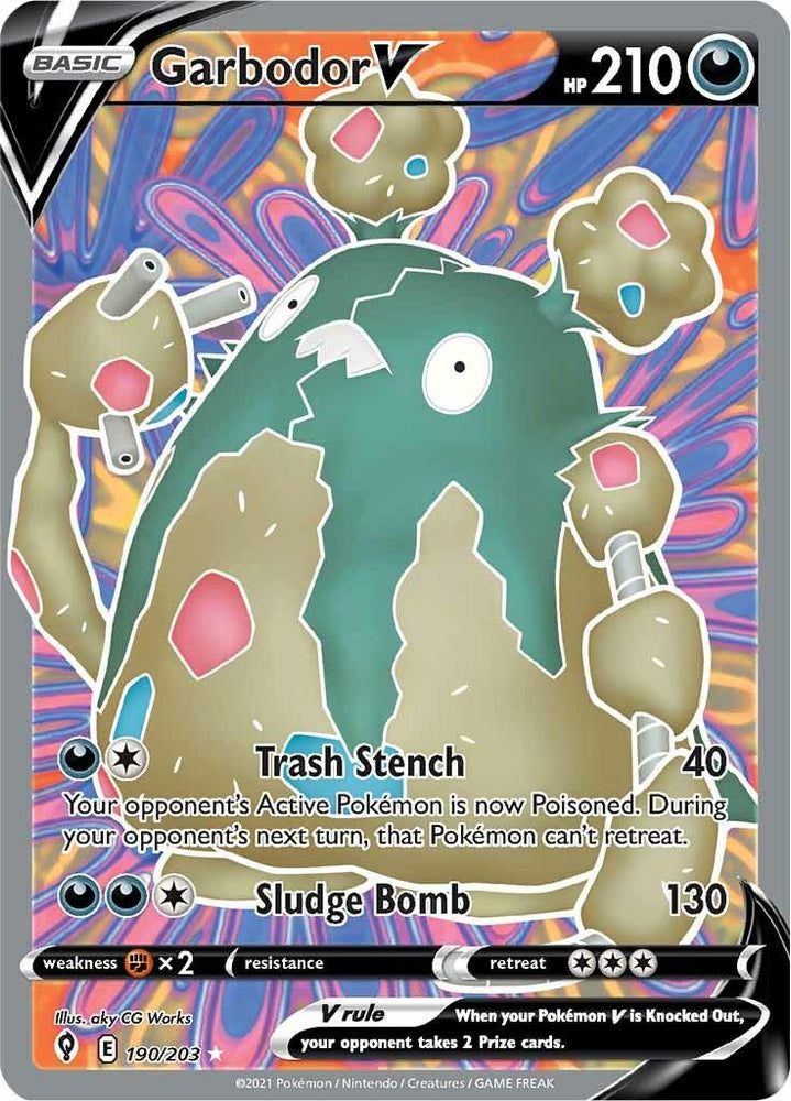 Garbodor V (190/203) [Sword & Shield: Evolving Skies] (Online Only)