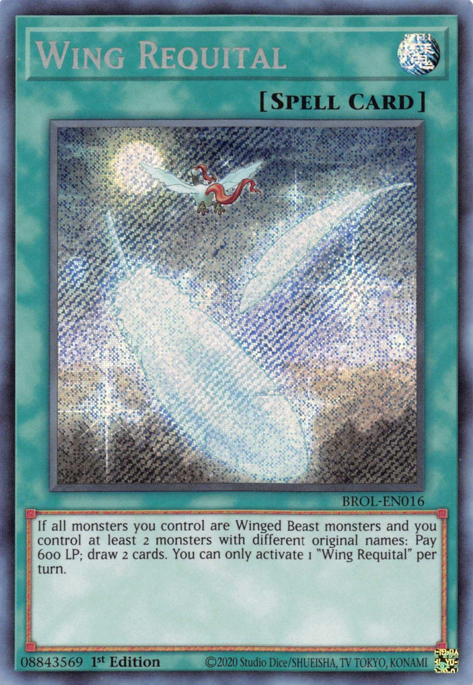 Wing Requital [BROL-EN016] Secret Rare (ONLINE ORDER ONLY)