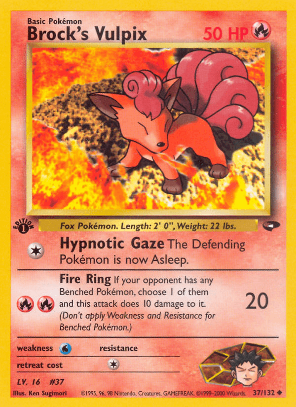 Brock's Vulpix (37/132) [Gym Challenge 1st Edition] (Online Only)
