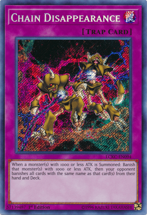 Chain Disappearance [LCKC-EN094] Secret Rare (ONLINE ORDER ONLY)
