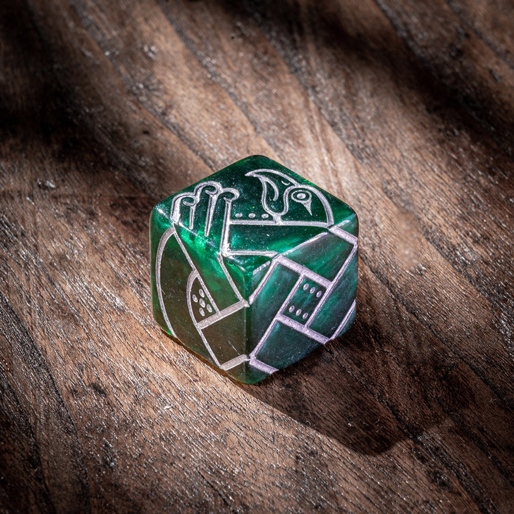 9 Celtic Animals Knot Dice - Wolfhound & Eagle (ONLINE ORDER ONLY)