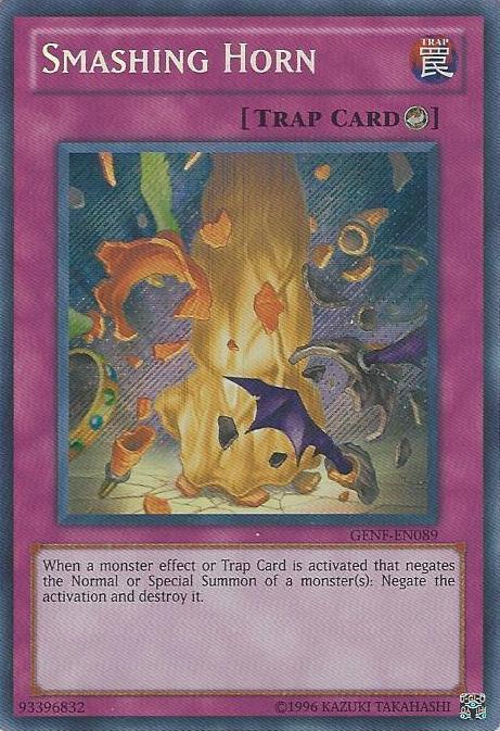 Smashing Horn [GENF-EN089] Secret Rare (ONLINE ORDER ONLY)