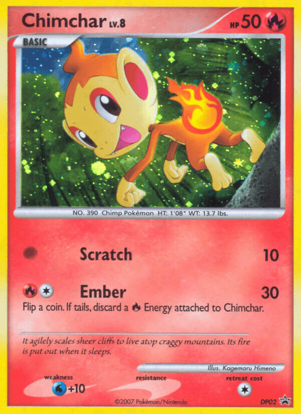 Chimchar (DP02) [Diamond & Pearl: Black Star Promos] (Online Only)