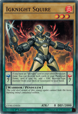 Igknight Squire [CORE-EN026] Common (ONLINE ORDER ONLY)
