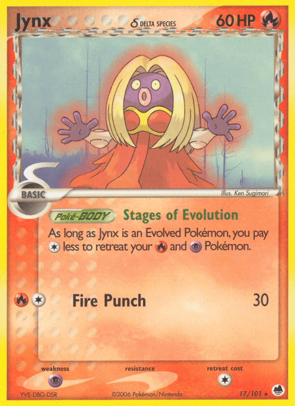 Jynx (17/101) (Delta Species) [EX: Dragon Frontiers] (Online Only)