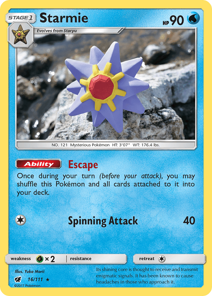 Starmie (16/111) [Sun & Moon: Crimson Invasion] (Online Only)