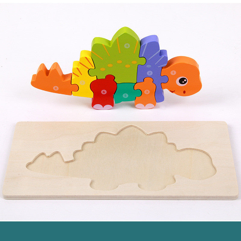 Wooden Three-dimensional Dinosaur Puzzle (ONLINE ORDER ONLY)