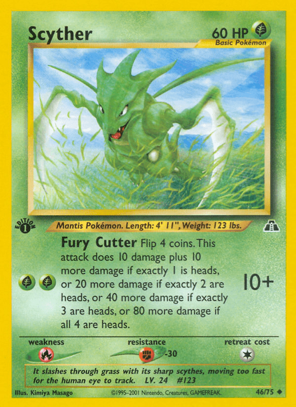 Scyther (46/75) [Neo Discovery 1st Edition] (Online Only)