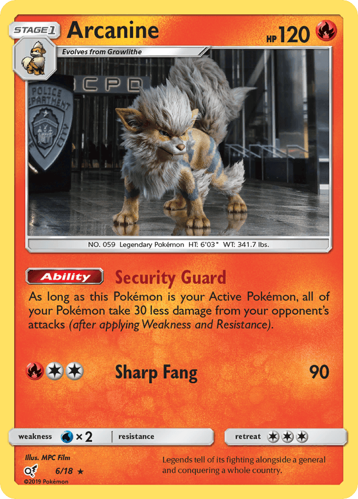 Arcanine (6/18) [Sun & Moon: Detective Pikachu] (Online Only)
