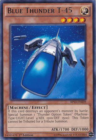 Blue Thunder T-45 [BP03-EN039] Rare (ONLINE ORDER ONLY)