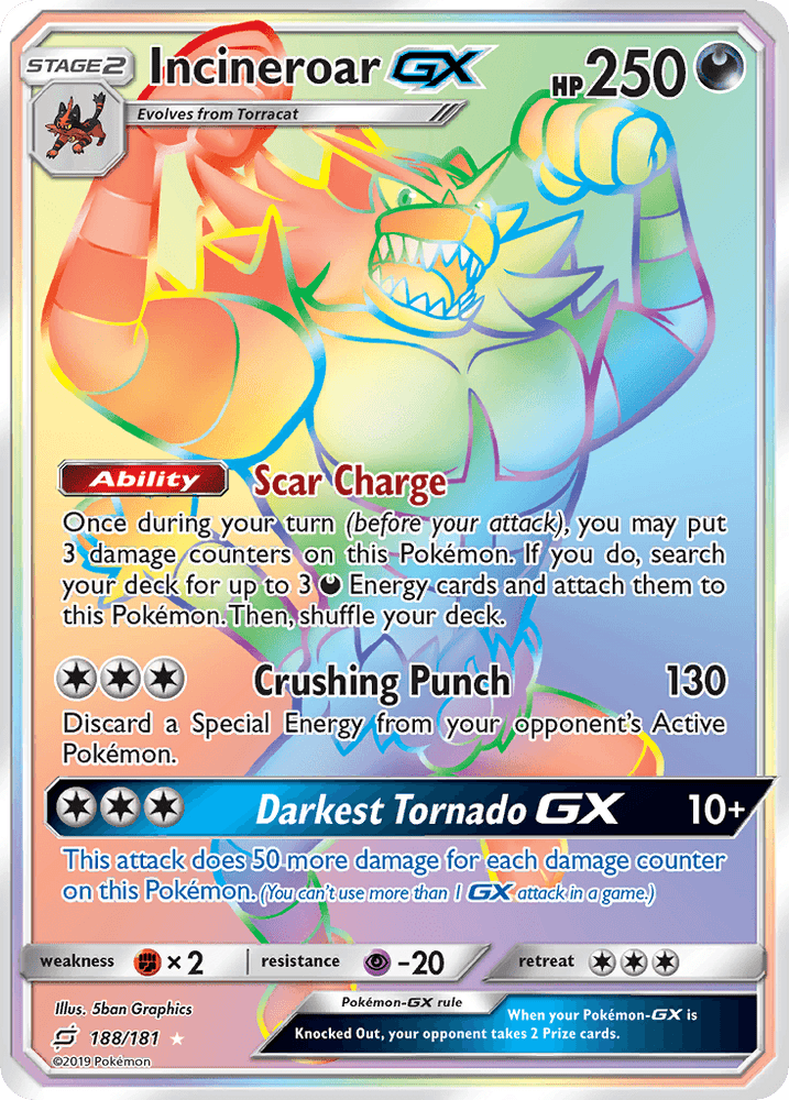 Incineroar GX (188/181) [Sun & Moon: Team Up] (Online Only)