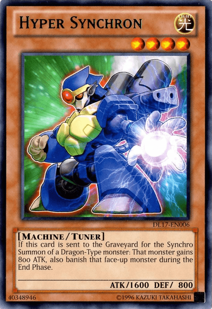 Hyper Synchron (Green) [DL17-EN006] Rare (ONLINE ORDER ONLY)