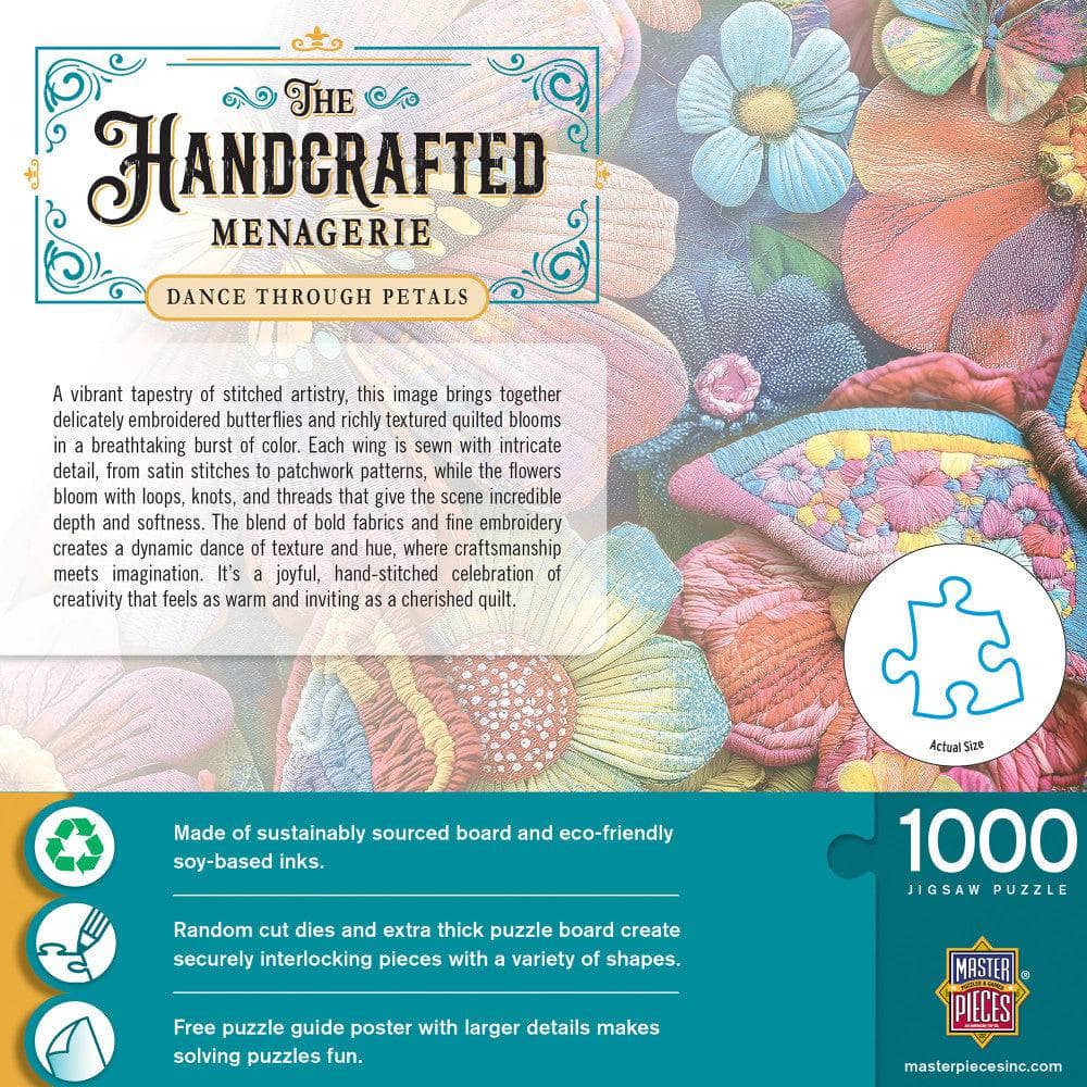 Handcrafted Menagerie - Dance Through Petals 1000 Piece Jigsaw Puzzle (ONLINE ORDER ONLY)