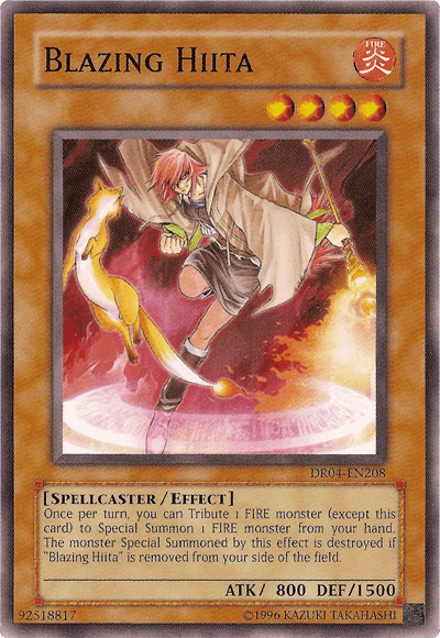 Blazing Hiita [DR04-EN208] Common (ONLINE ORDER ONLY)