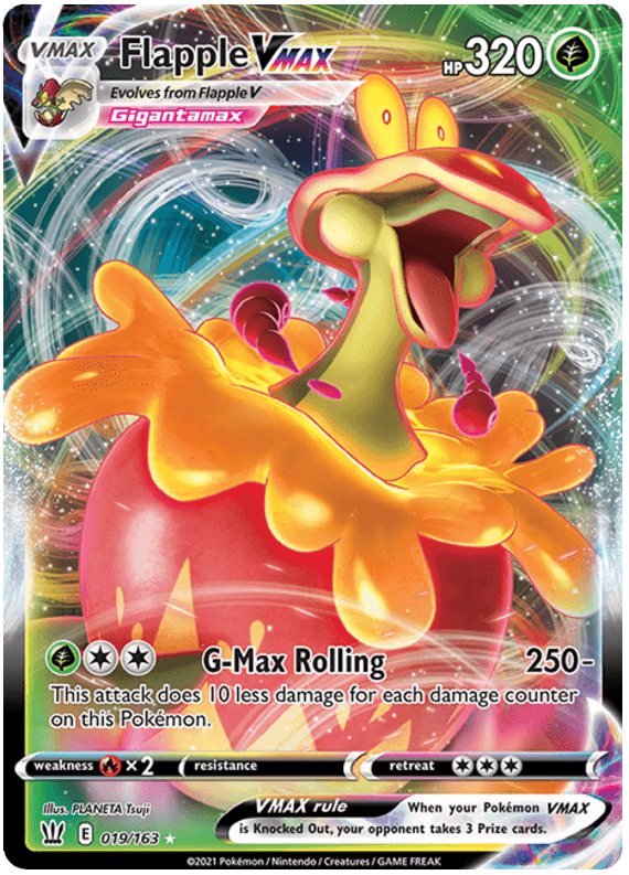Flapple VMAX (019/163) [Sword & Shield: Battle Styles] (Online Only)