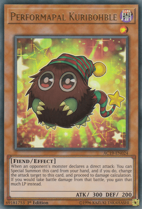 Performapal Kuribohble [AC19-EN024] Ultra Rare (ONLINE ORDER ONLY)