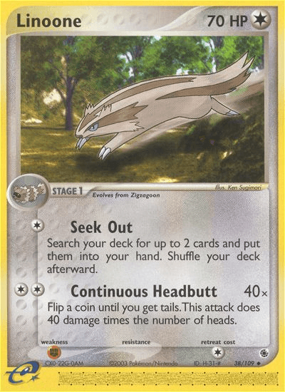 Linoone (38/109) [EX: Ruby & Sapphire] (Online Only)