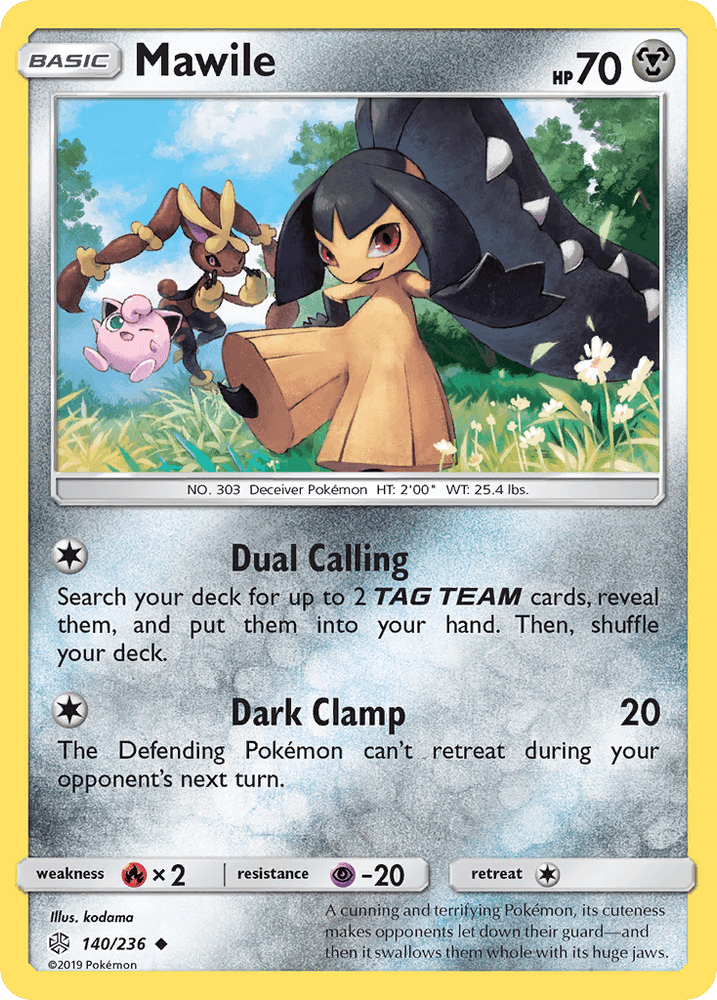 Mawile (140/236) [Sun & Moon: Cosmic Eclipse] (Online Only)