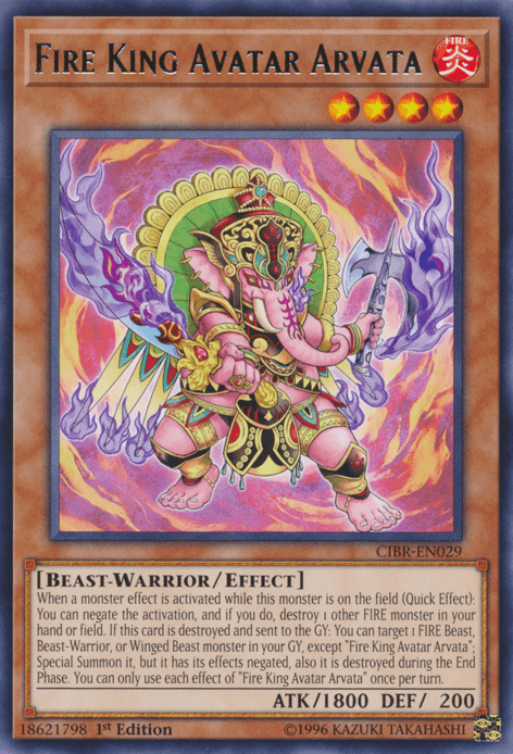 Fire King Avatar Arvata [CIBR-EN029] Rare (ONLINE ORDER ONLY)